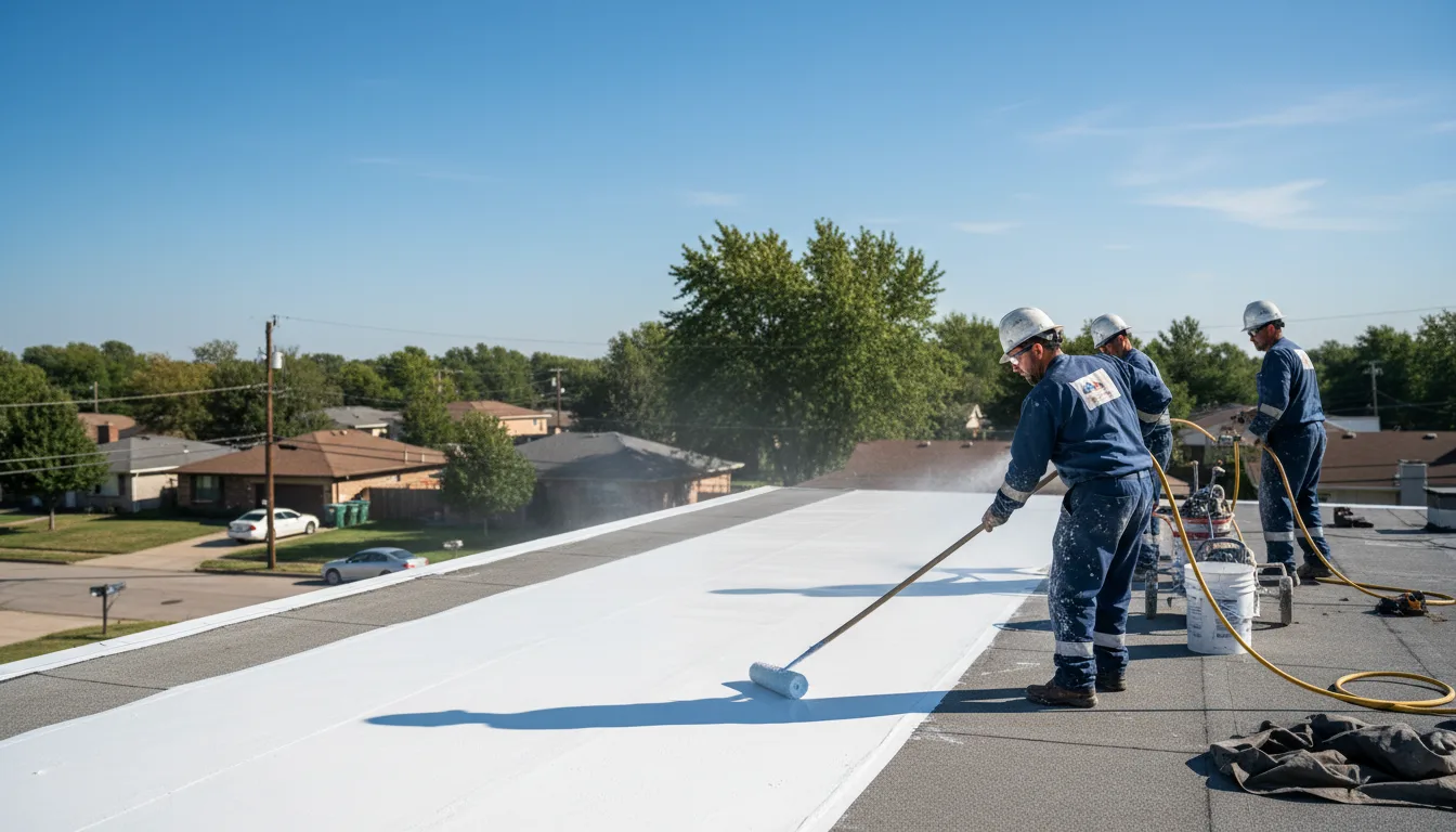 Commercial roof coating in Port Bolivar, TX near me